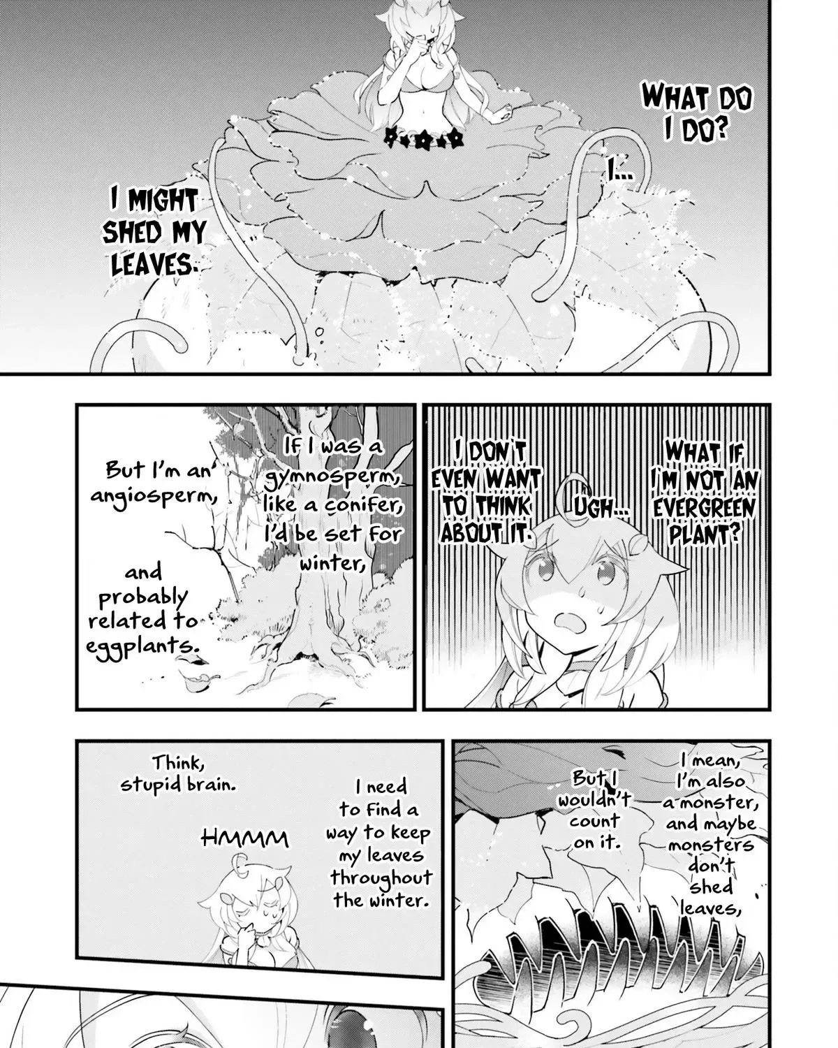 Shokubutsu Monster Musume Nikki ~Seijo datta Watashi ga Uragirareta Hate ni Aruraune ni Tensei Shite Shimatta node, kore kara wa Kougousei wo Shinagara Shizuka ni Shokubutsu Life wo Sugoshimasu~ Chapter 9 page 27