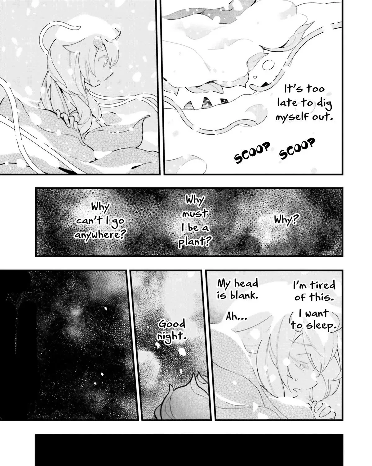 Shokubutsu Monster Musume Nikki ~Seijo datta Watashi ga Uragirareta Hate ni Aruraune ni Tensei Shite Shimatta node, kore kara wa Kougousei wo Shinagara Shizuka ni Shokubutsu Life wo Sugoshimasu~ Chapter 9 page 39