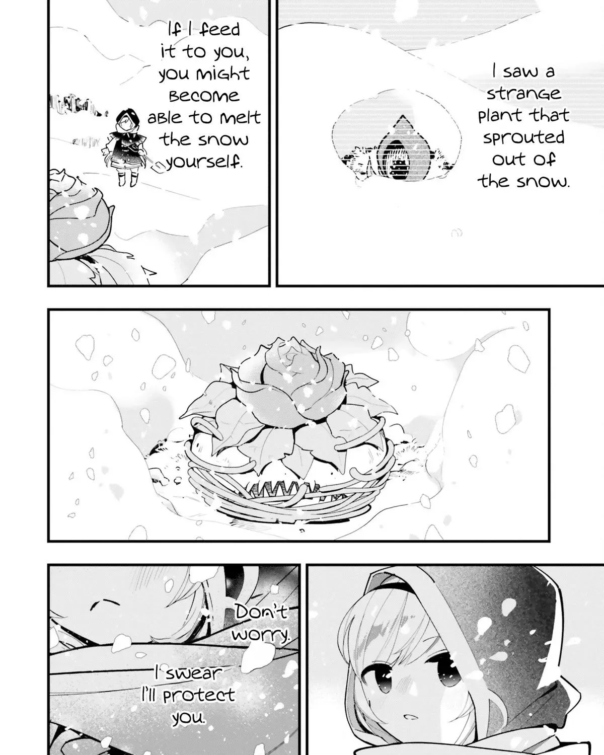Shokubutsu Monster Musume Nikki ~Seijo datta Watashi ga Uragirareta Hate ni Aruraune ni Tensei Shite Shimatta node, kore kara wa Kougousei wo Shinagara Shizuka ni Shokubutsu Life wo Sugoshimasu~ Chapter 9 page 45