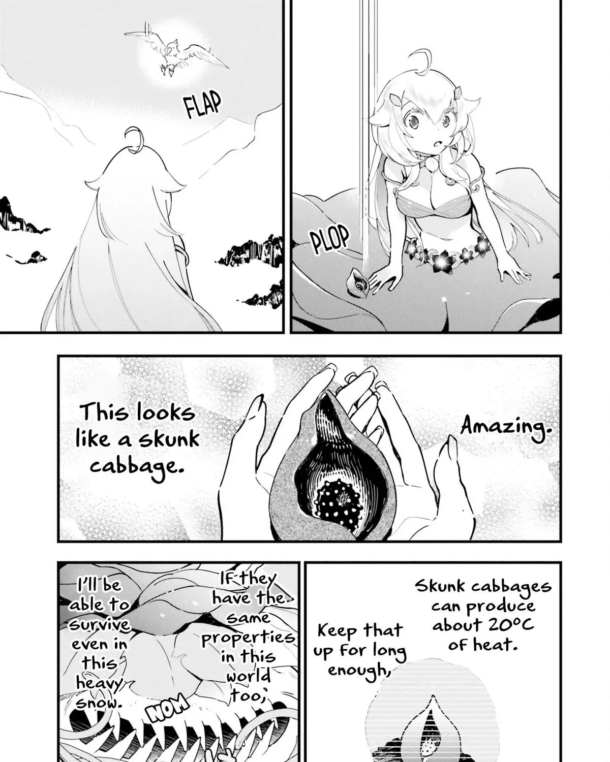 Shokubutsu Monster Musume Nikki ~Seijo datta Watashi ga Uragirareta Hate ni Aruraune ni Tensei Shite Shimatta node, kore kara wa Kougousei wo Shinagara Shizuka ni Shokubutsu Life wo Sugoshimasu~ Chapter 9 page 51