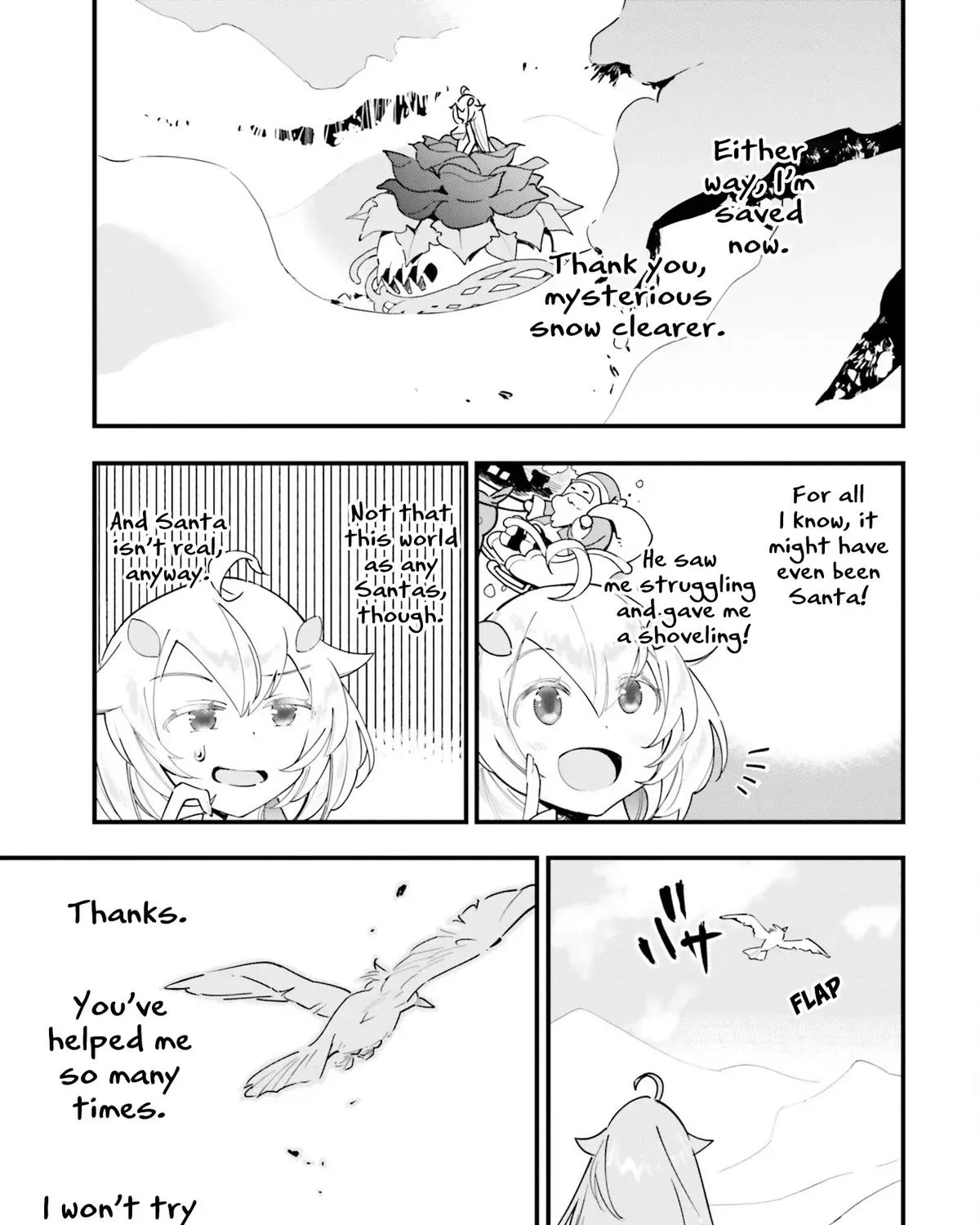 Shokubutsu Monster Musume Nikki ~Seijo datta Watashi ga Uragirareta Hate ni Aruraune ni Tensei Shite Shimatta node, kore kara wa Kougousei wo Shinagara Shizuka ni Shokubutsu Life wo Sugoshimasu~ Chapter 9 page 55