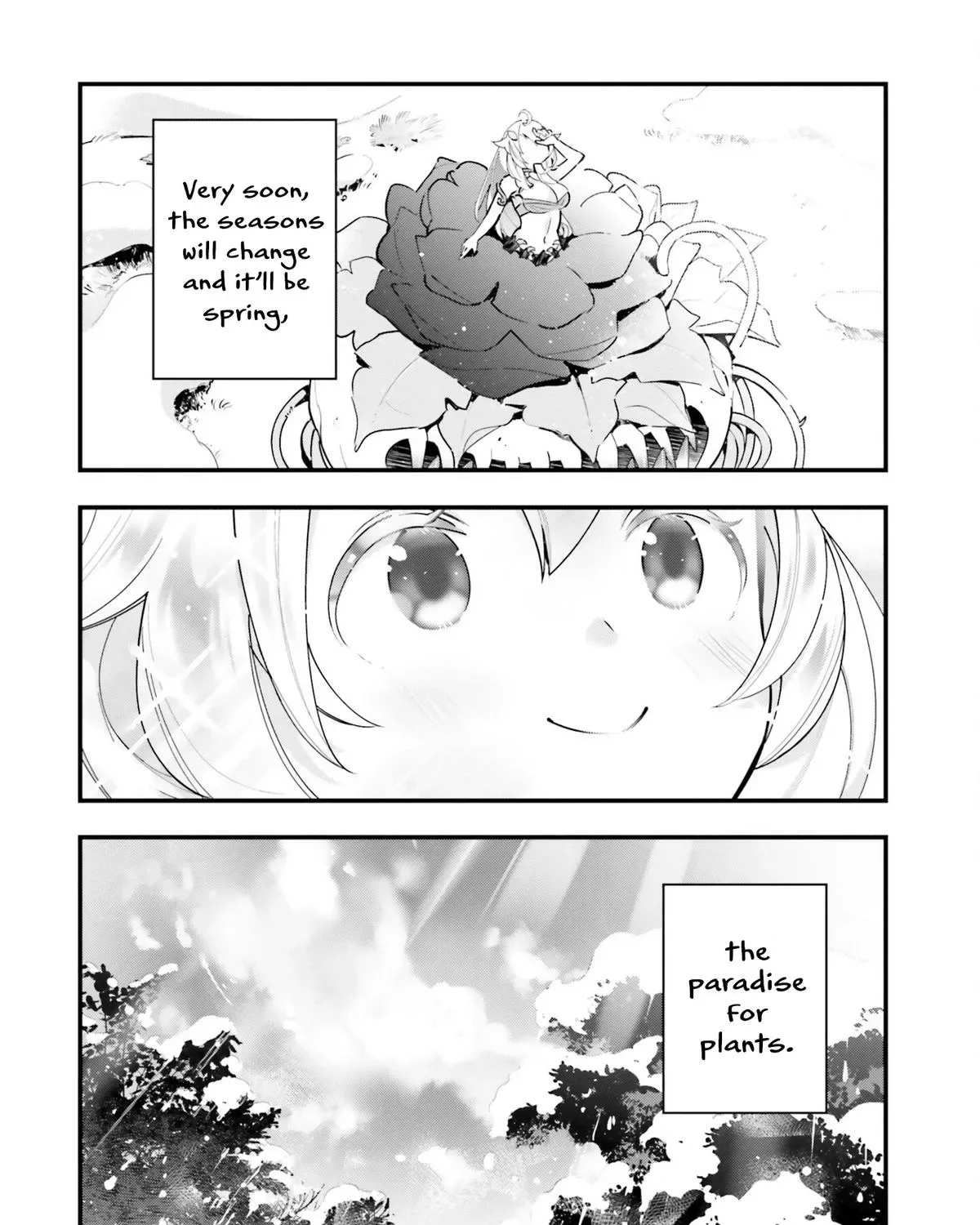 Shokubutsu Monster Musume Nikki ~Seijo datta Watashi ga Uragirareta Hate ni Aruraune ni Tensei Shite Shimatta node, kore kara wa Kougousei wo Shinagara Shizuka ni Shokubutsu Life wo Sugoshimasu~ Chapter 9 page 59