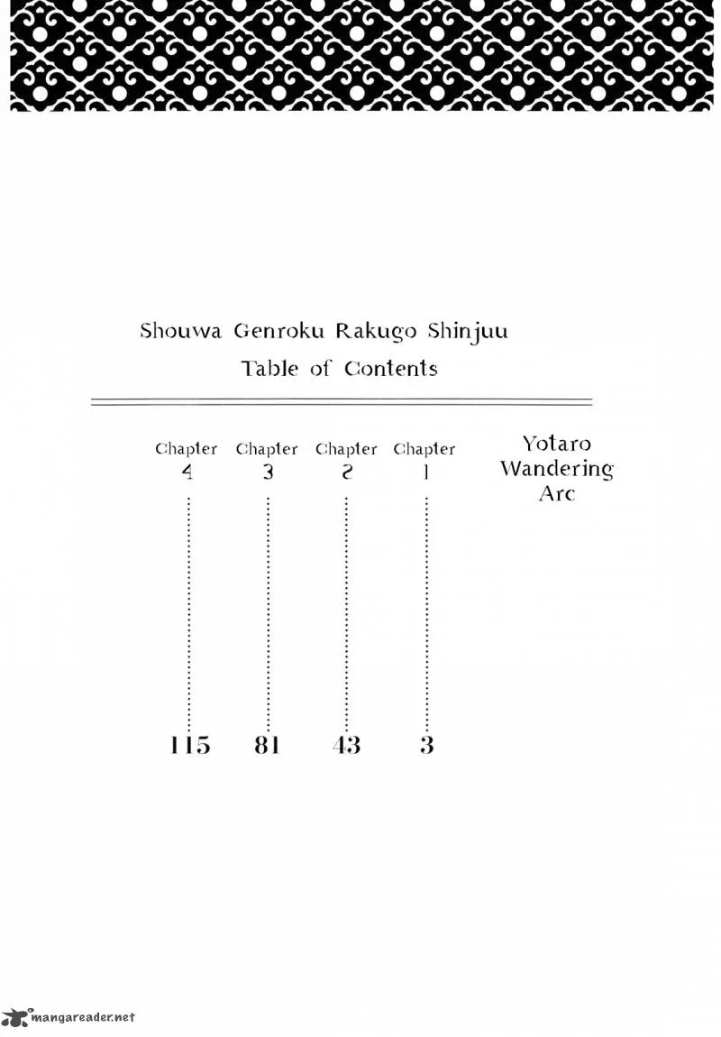 Shouwa Genroku Rakugo Shinjuu Chapter 1 page 3