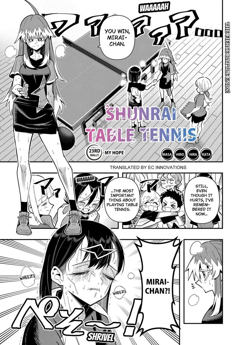 Shunrai takkyū Chapter 23 page 1