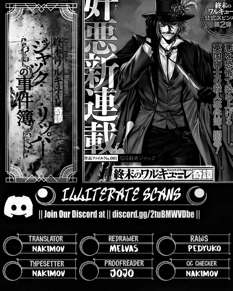 Shuumatsu no Valkyrie Kitan: Jack the Ripper no Jikenbo Chapter 46 page 34