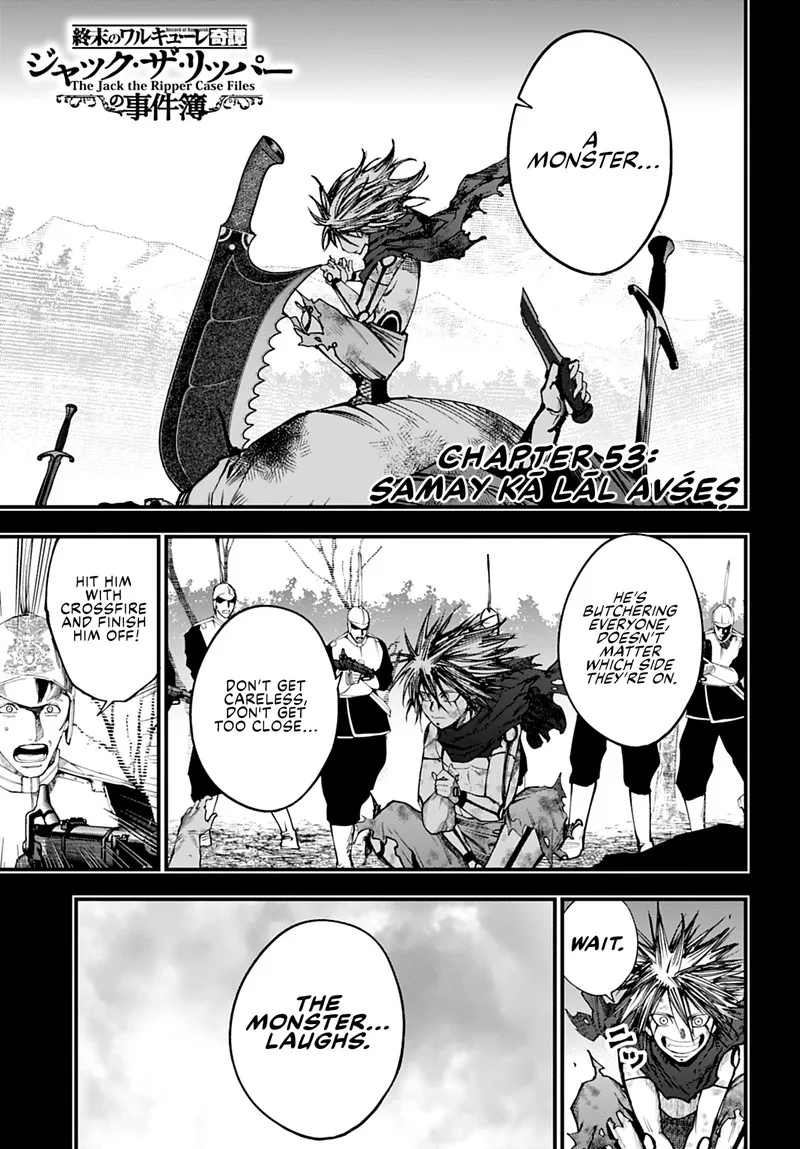 Shuumatsu no Valkyrie Kitan: Jack the Ripper no Jikenbo Chapter 53 page 1