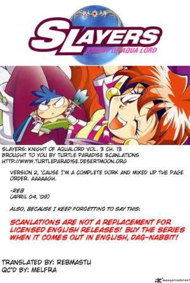 Slayers - Knight Of The Aqua Lord Chapter 13 page 33