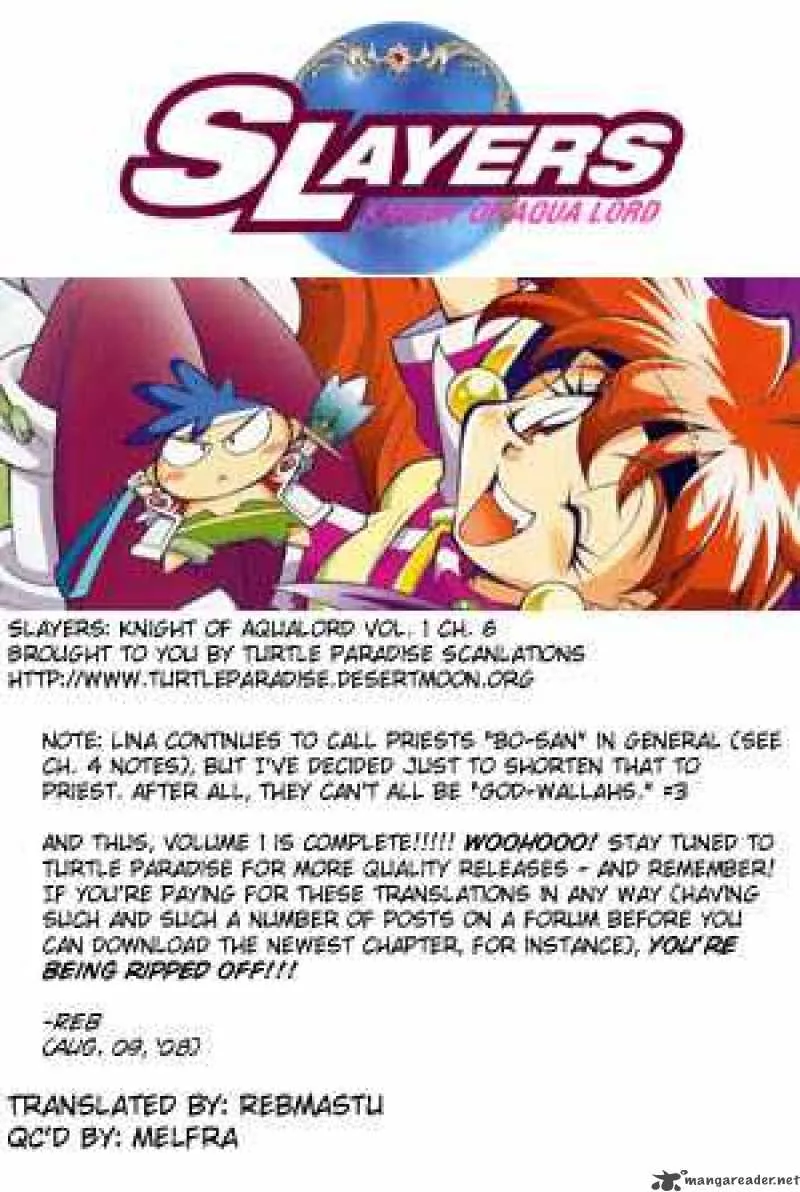 Slayers - Knight Of The Aqua Lord Chapter 6 page 34