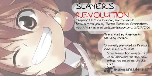 Slayers Revolution Chapter 1 page 1