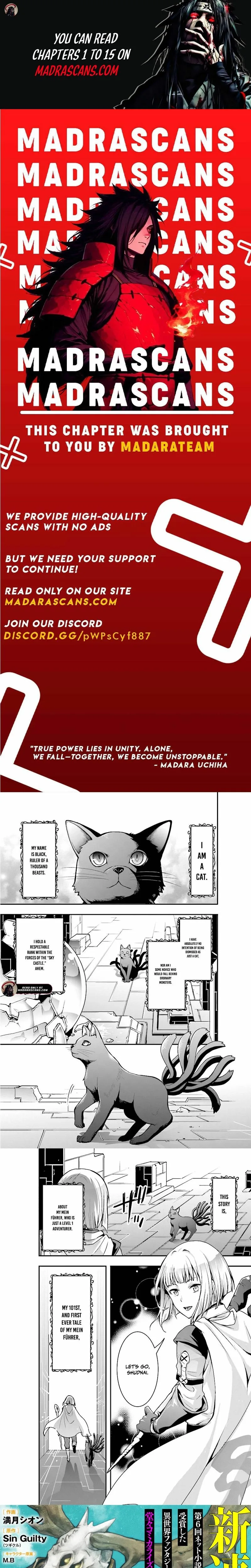 Sono Bouken-sha, Toriatsukai chuui. ~Shoutai wa Muteki no Geboku-tachi wo Suberu Isekai Saikyou no Madou-ou~ Chapter 1 page 1