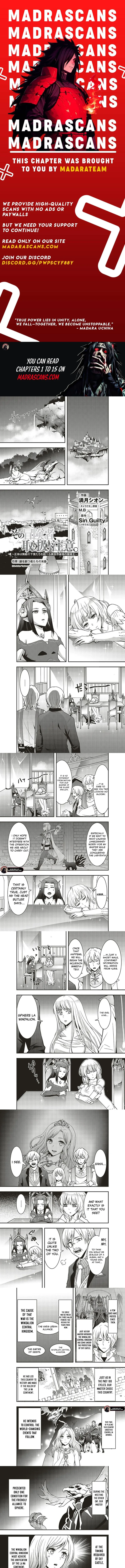 Sono Bouken-sha, Toriatsukai chuui. ~Shoutai wa Muteki no Geboku-tachi wo Suberu Isekai Saikyou no Madou-ou~ Chapter 15.1 page 1