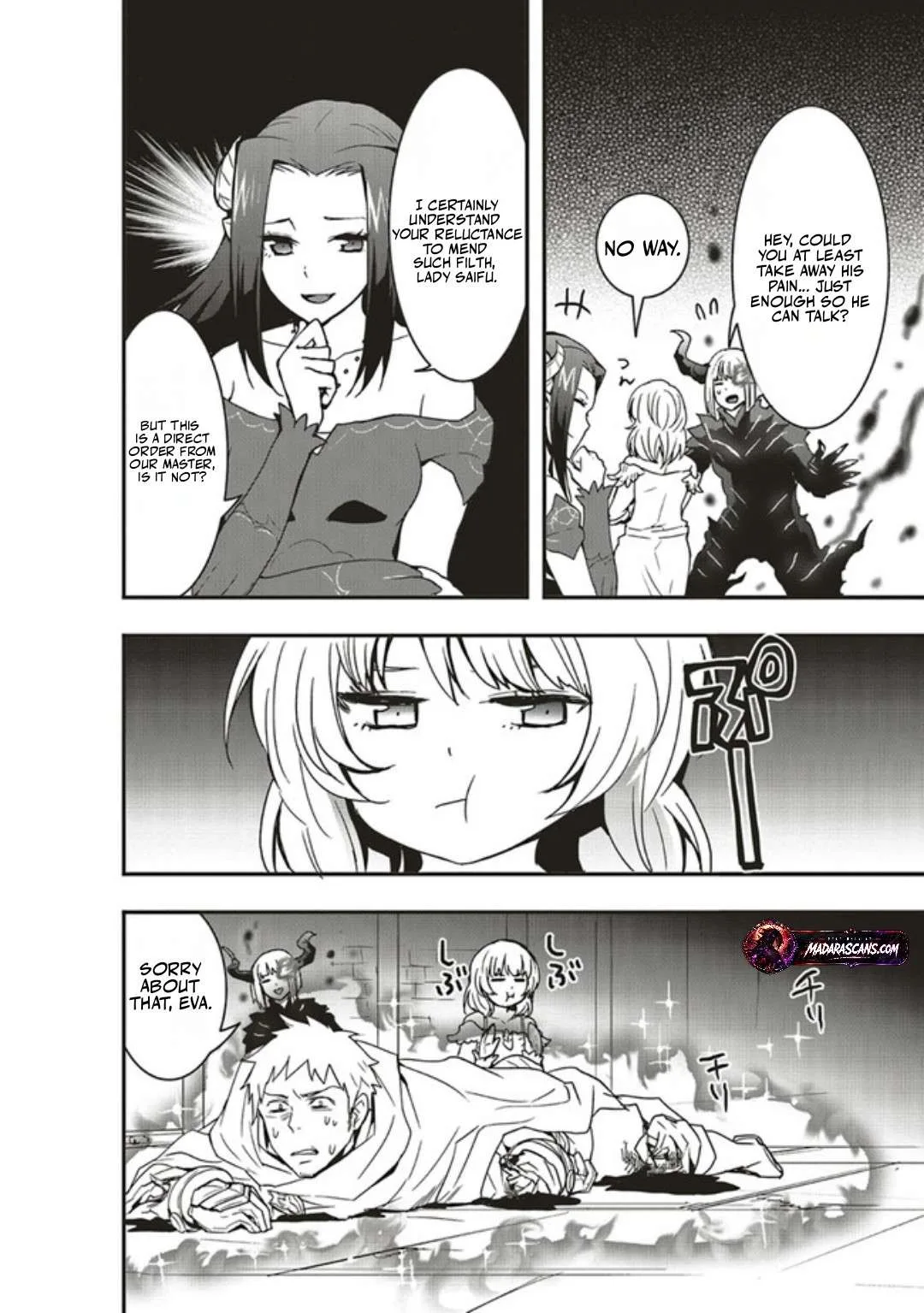 Sono Bouken-sha, Toriatsukai chuui. ~Shoutai wa Muteki no Geboku-tachi wo Suberu Isekai Saikyou no Madou-ou~ Chapter 16.2 page 11