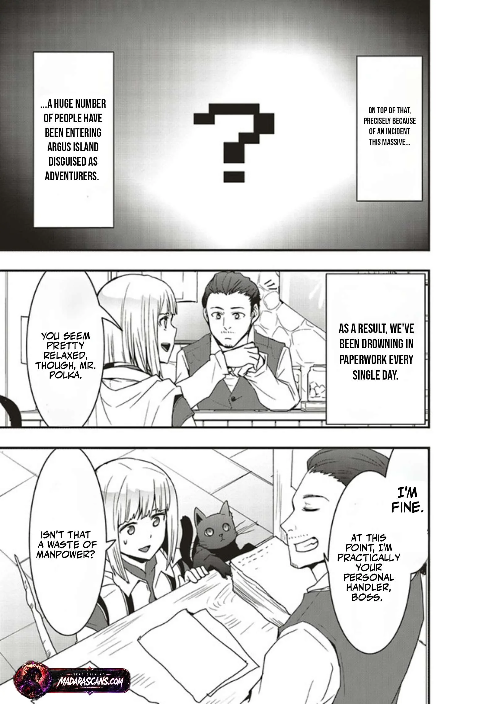 Sono Bouken-sha, Toriatsukai chuui. ~Shoutai wa Muteki no Geboku-tachi wo Suberu Isekai Saikyou no Madou-ou~ Chapter 19.1 page 8
