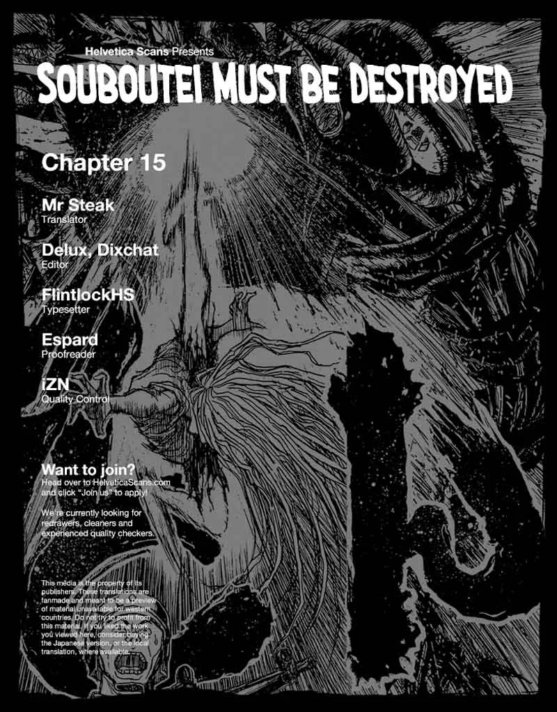Souboutei Kowasu Beshi Chapter 15 page 1