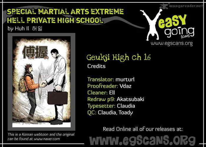 Special Martial Arts Extreme Hell Private High School Chapter 16 page 2