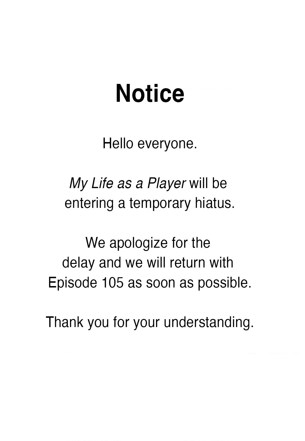 STARTING TODAY, I’M A PLAYER Chapter 104.1 page 1