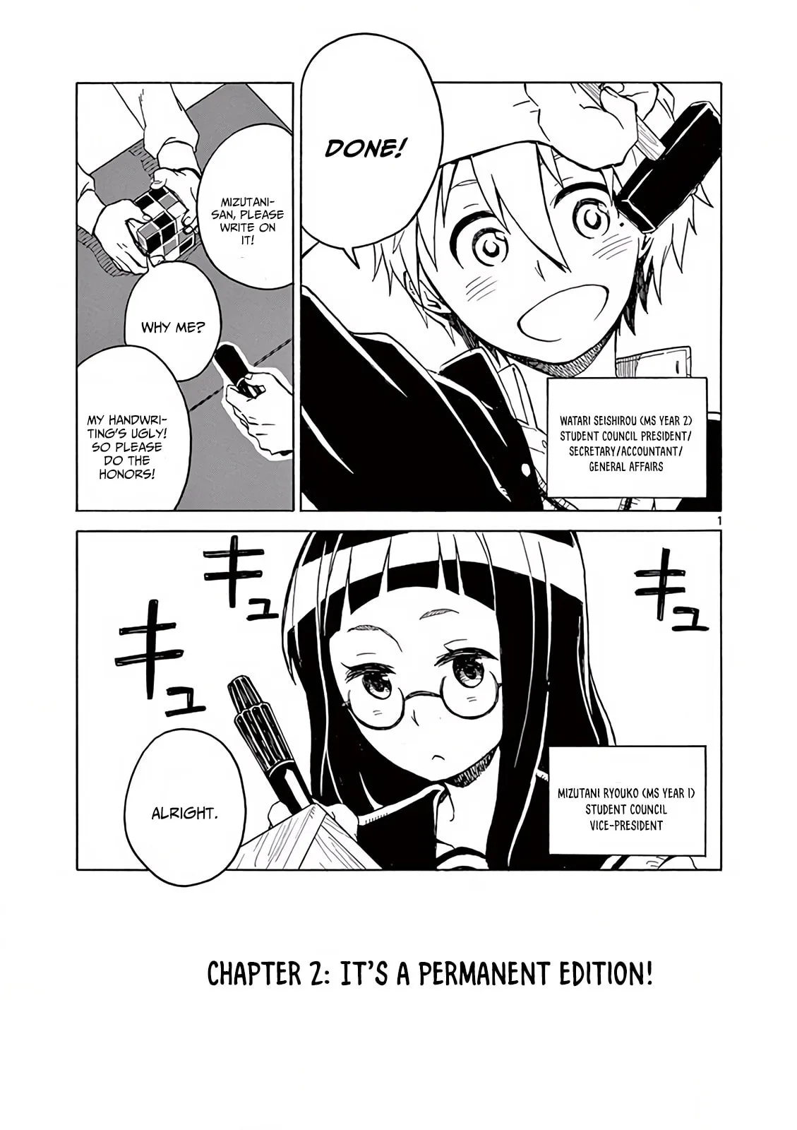 Student Council for Two Chapter 2 page 1