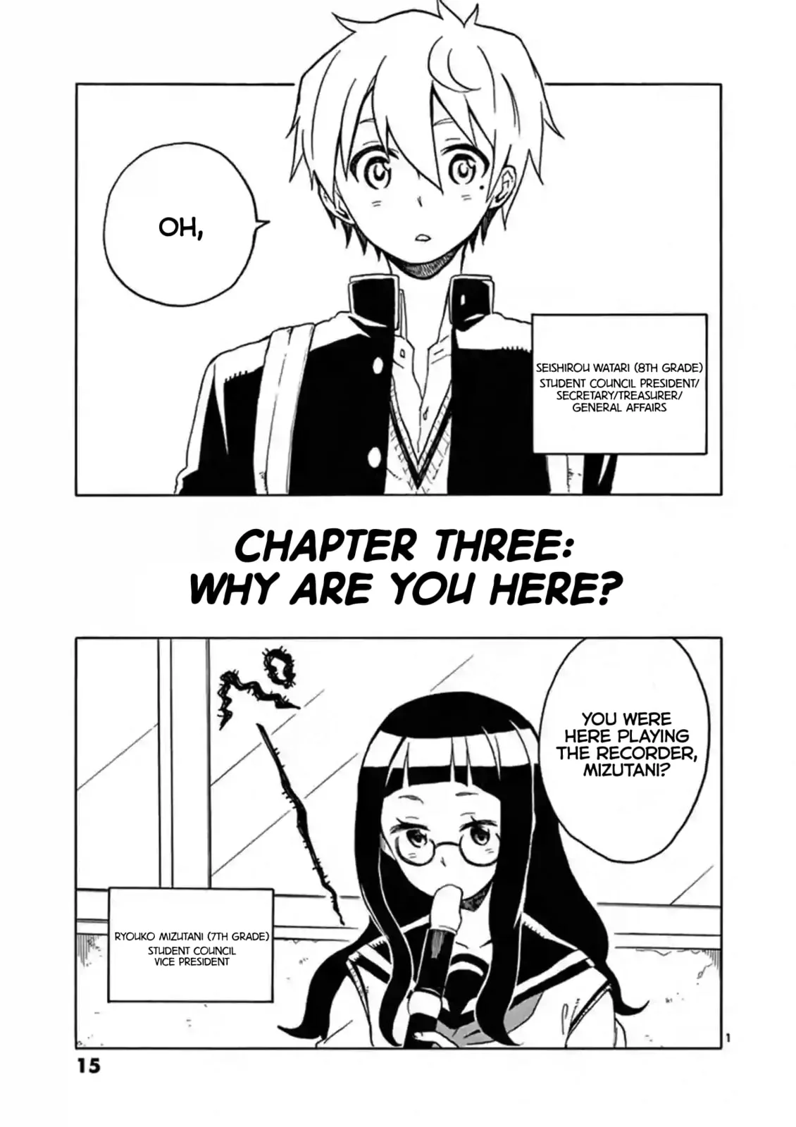 Student Council for Two Chapter 3 page 1