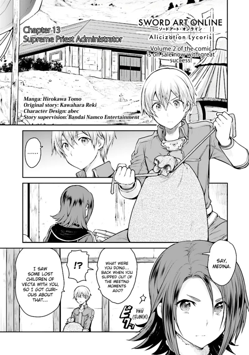 Sword Art Online - Lycoris Chapter 13 page 1