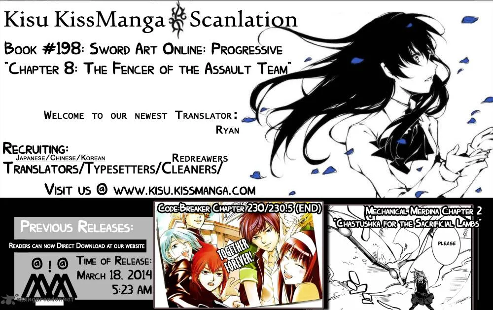 Sword Art Online: Progressive Chapter 8 page 1