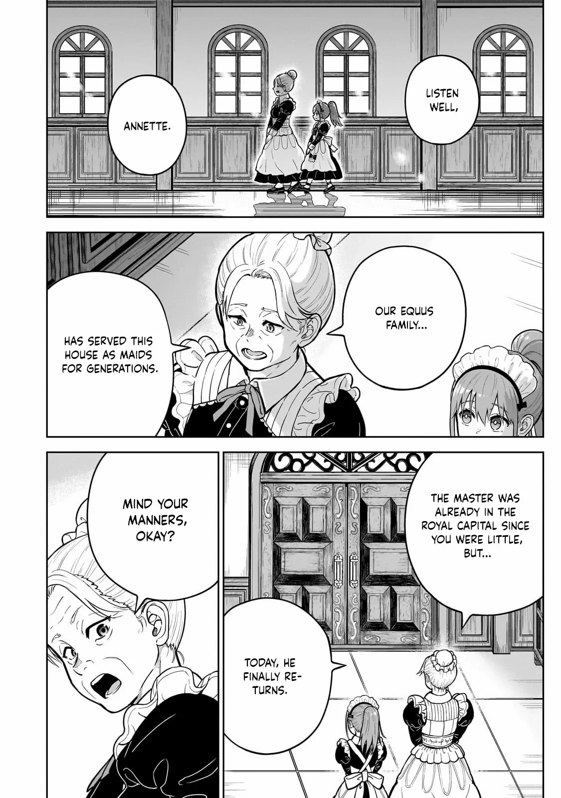 Sword Saint Reborn as a Maid, Ruling with a Broom. Chapter 1 page 21