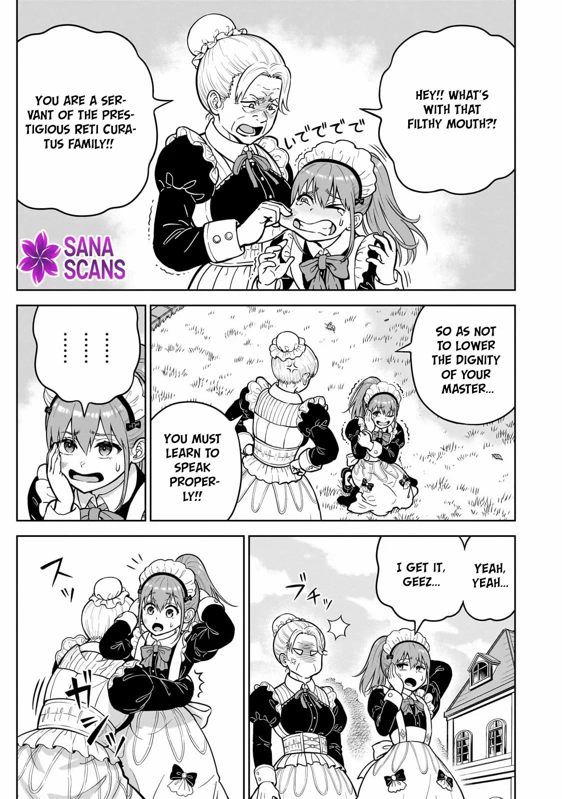 Sword Saint Reborn as a Maid, Ruling with a Broom. Chapter 1 page 8