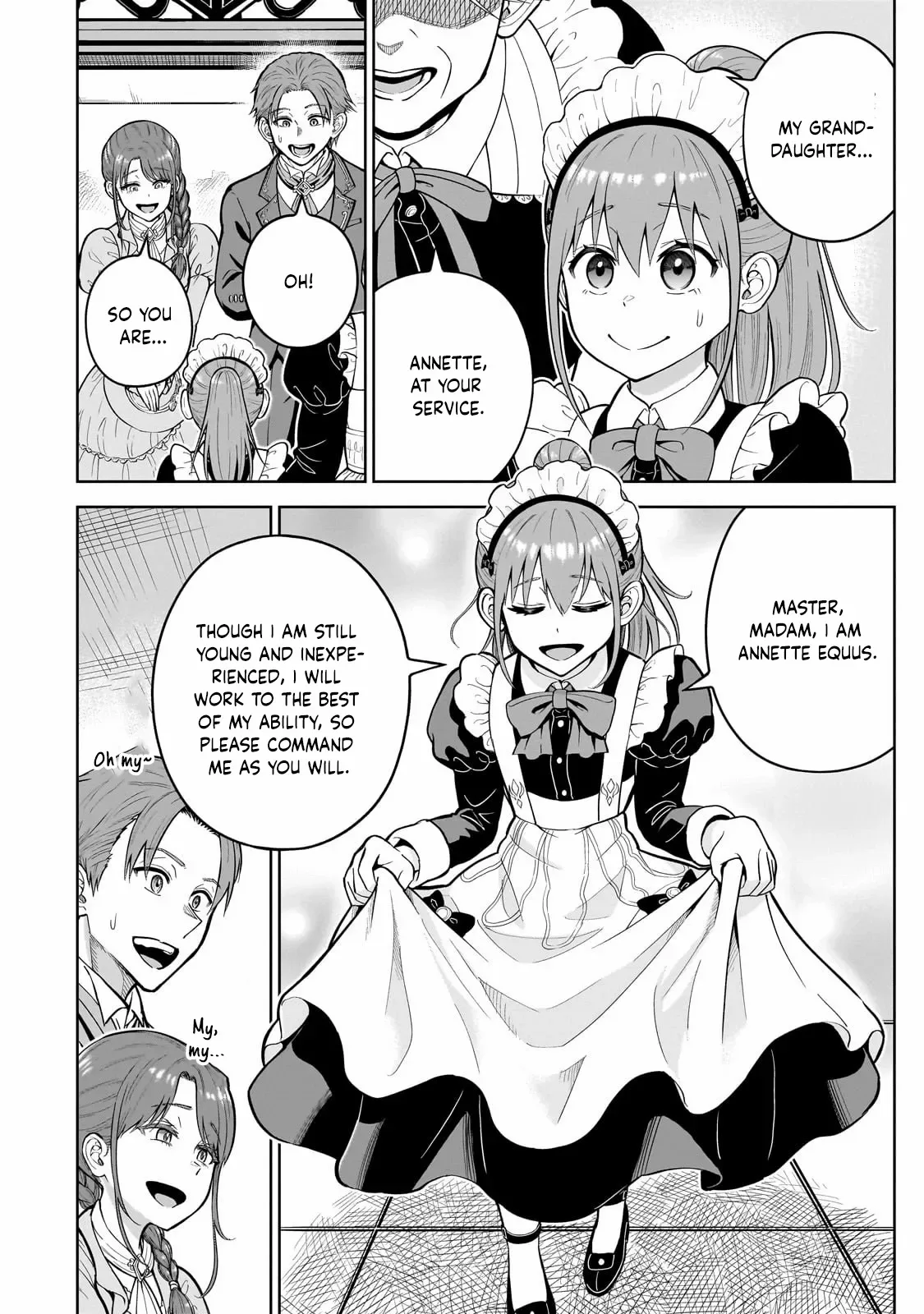 Sword Saint Reborn as a Maid, Ruling with a Broom. Chapter 1 page 27