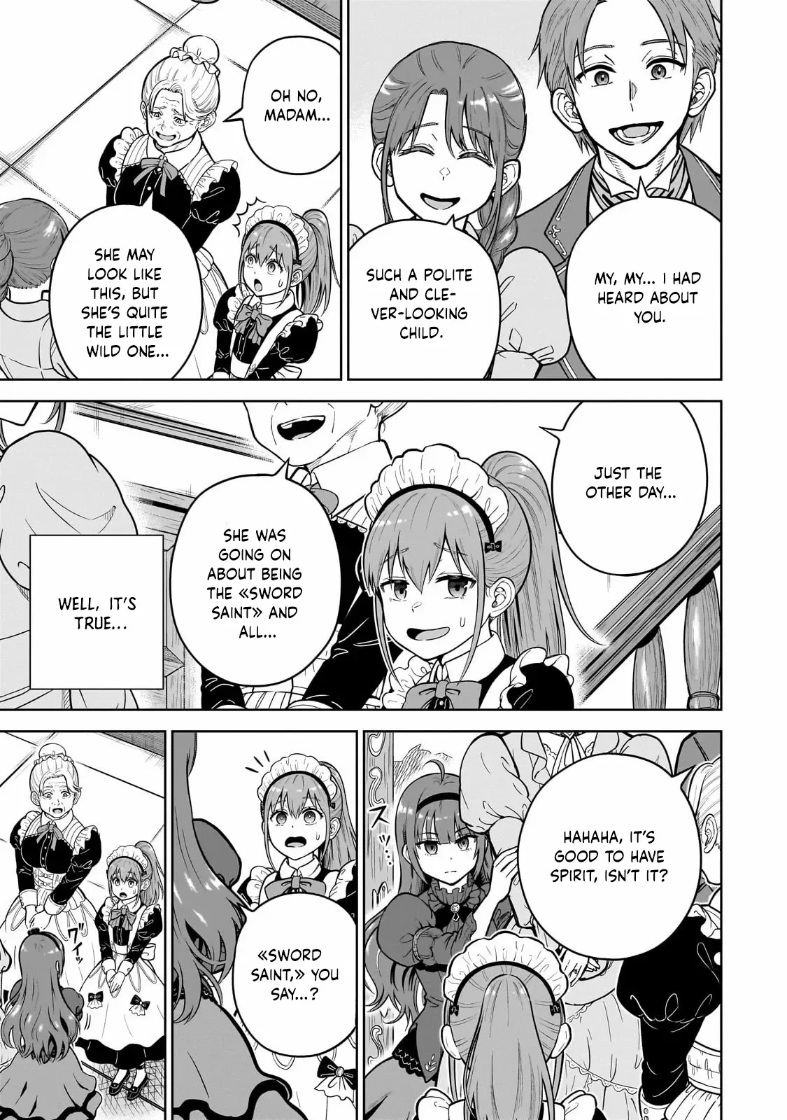 Sword Saint Reborn as a Maid, Ruling with a Broom. Chapter 1 page 28