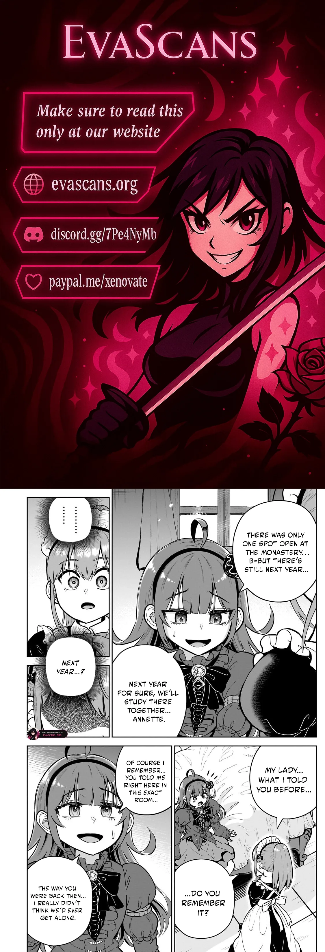 Sword Saint Reborn as a Maid, Ruling with a Broom. Chapter 10.2 page 1