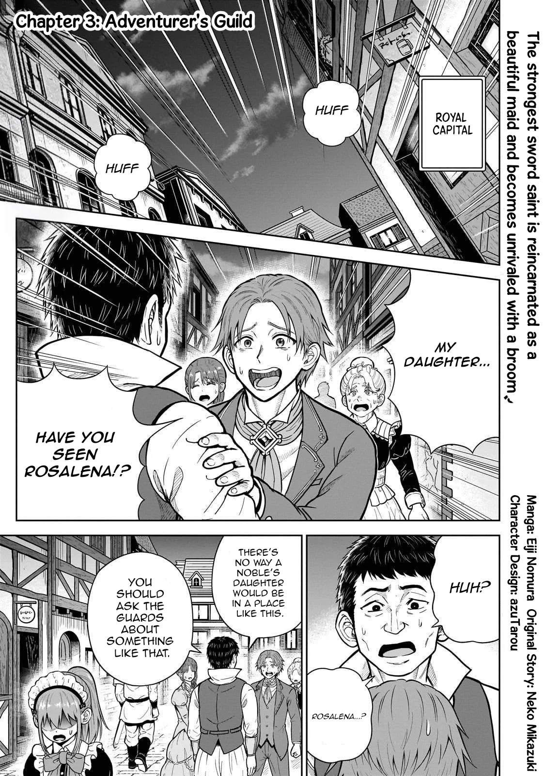 Sword Saint Reborn as a Maid, Ruling with a Broom. Chapter 3 page 1