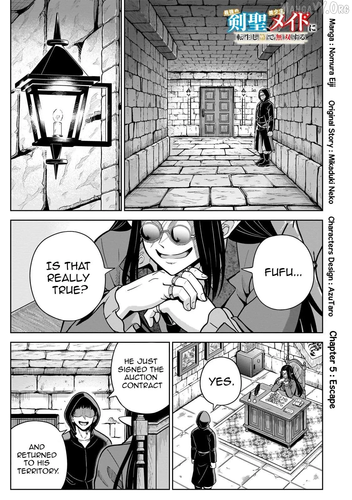 Sword Saint Reborn as a Maid, Ruling with a Broom. Chapter 5 page 1