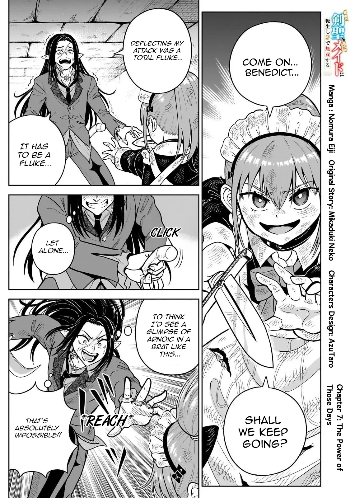 Sword Saint Reborn as a Maid, Ruling with a Broom. Chapter 7.1 page 1