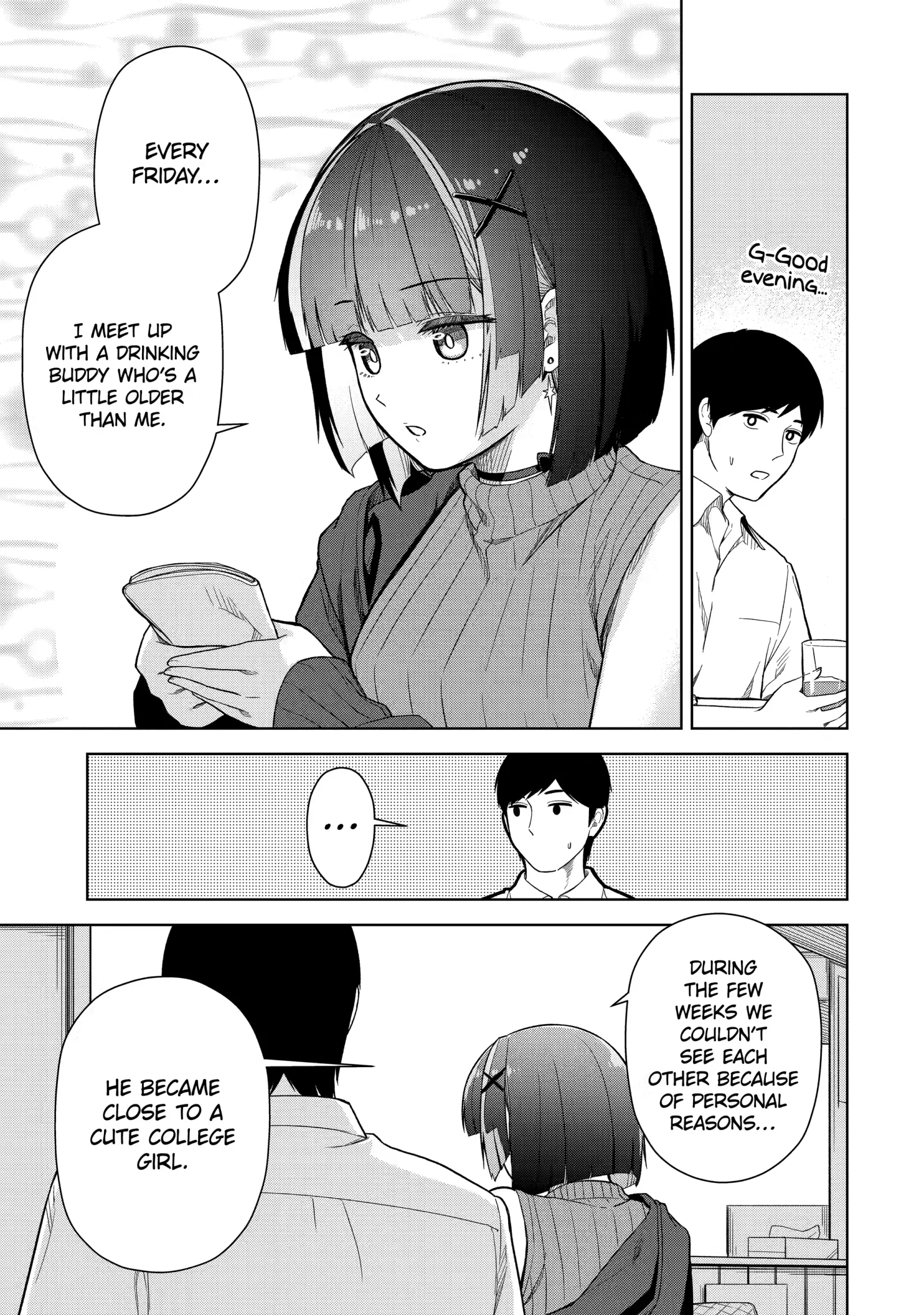 Tachi Nomi Izakaya De Kei Joshidaisei Ga Tonari Ni Kuru Hanashi Chapter 18 page 7