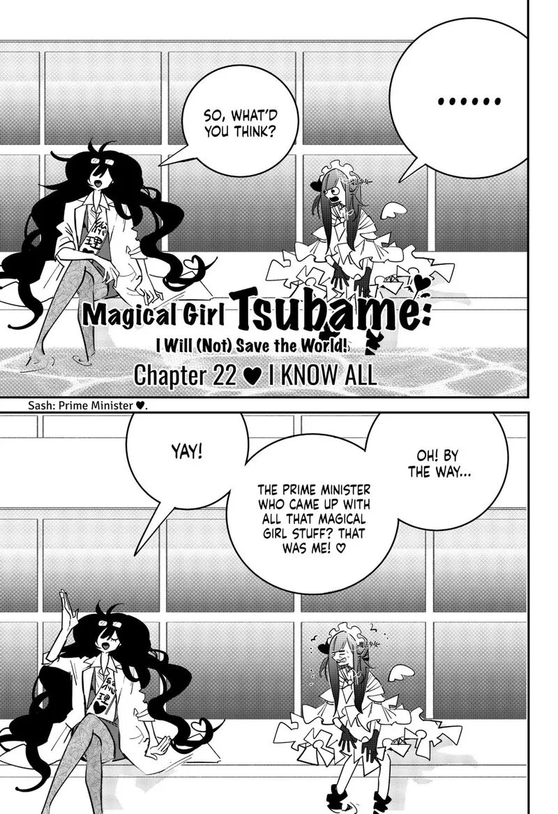 Tai Sekaiyou Mahou Shoujo Tsubame Chapter 22 page 1