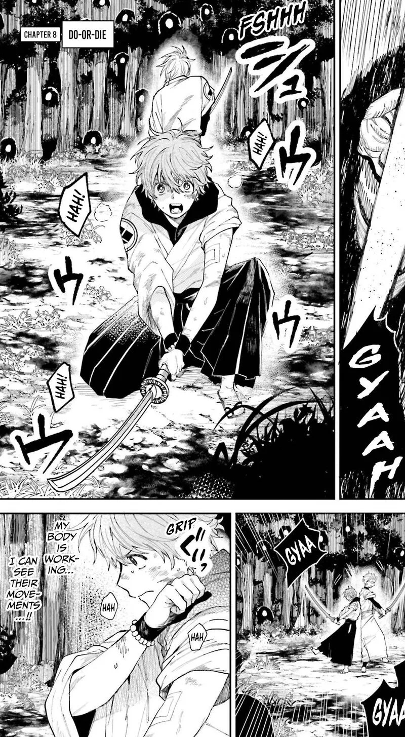 Tengu Barai no Sankyoudai Chapter 8 page 1