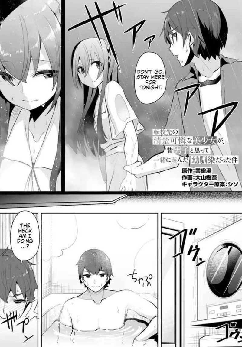 Tenkou Saki no Seiso Karen na Bishoujo ga, Mukashi Danshi to Omotte Issho ni Asonda Osananajimi datta Ken Chapter 11 page 1