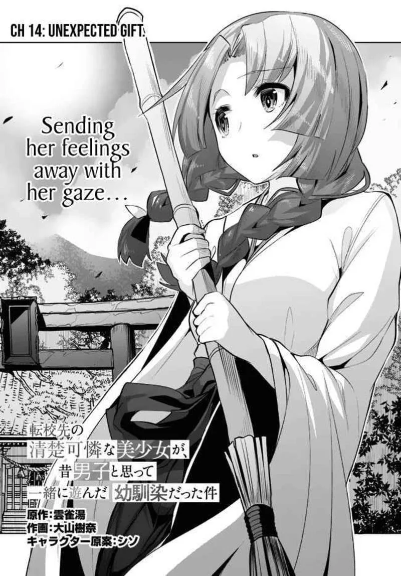 Tenkou Saki no Seiso Karen na Bishoujo ga, Mukashi Danshi to Omotte Issho ni Asonda Osananajimi datta Ken Chapter 14 page 2