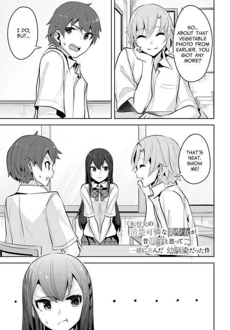 Tenkou Saki no Seiso Karen na Bishoujo ga, Mukashi Danshi to Omotte Issho ni Asonda Osananajimi datta Ken Chapter 15 page 1
