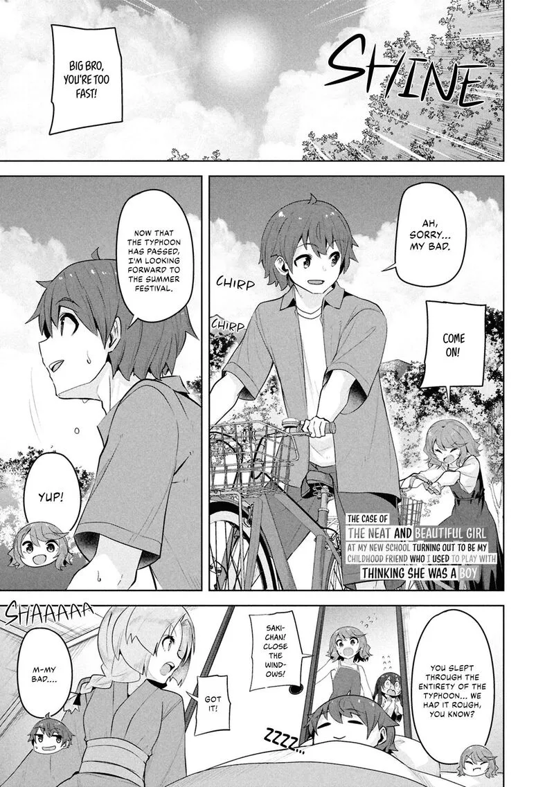 Tenkou Saki no Seiso Karen na Bishoujo ga, Mukashi Danshi to Omotte Issho ni Asonda Osananajimi datta Ken Chapter 37 page 1