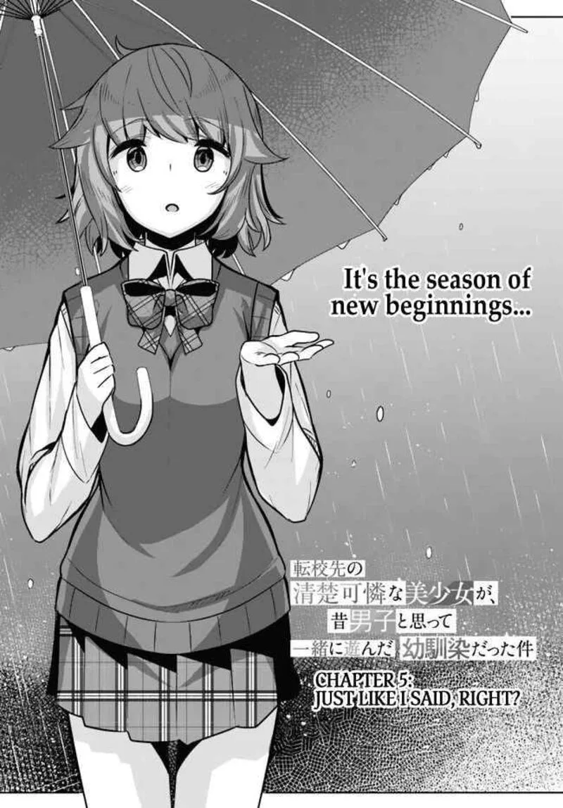 Tenkou Saki no Seiso Karen na Bishoujo ga, Mukashi Danshi to Omotte Issho ni Asonda Osananajimi datta Ken Chapter 5 page 2