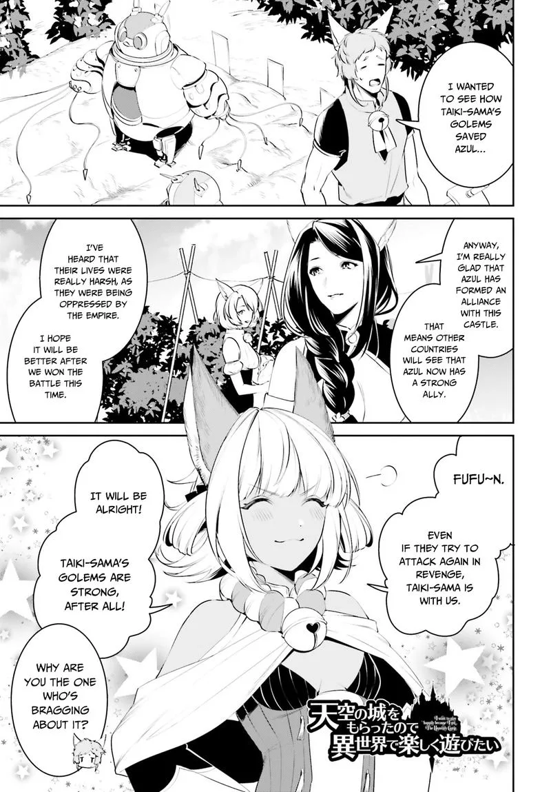 Tenkuu no Shiro o Moratta no de Isekai de Tanoshiku Asobitai Chapter 11 page 1