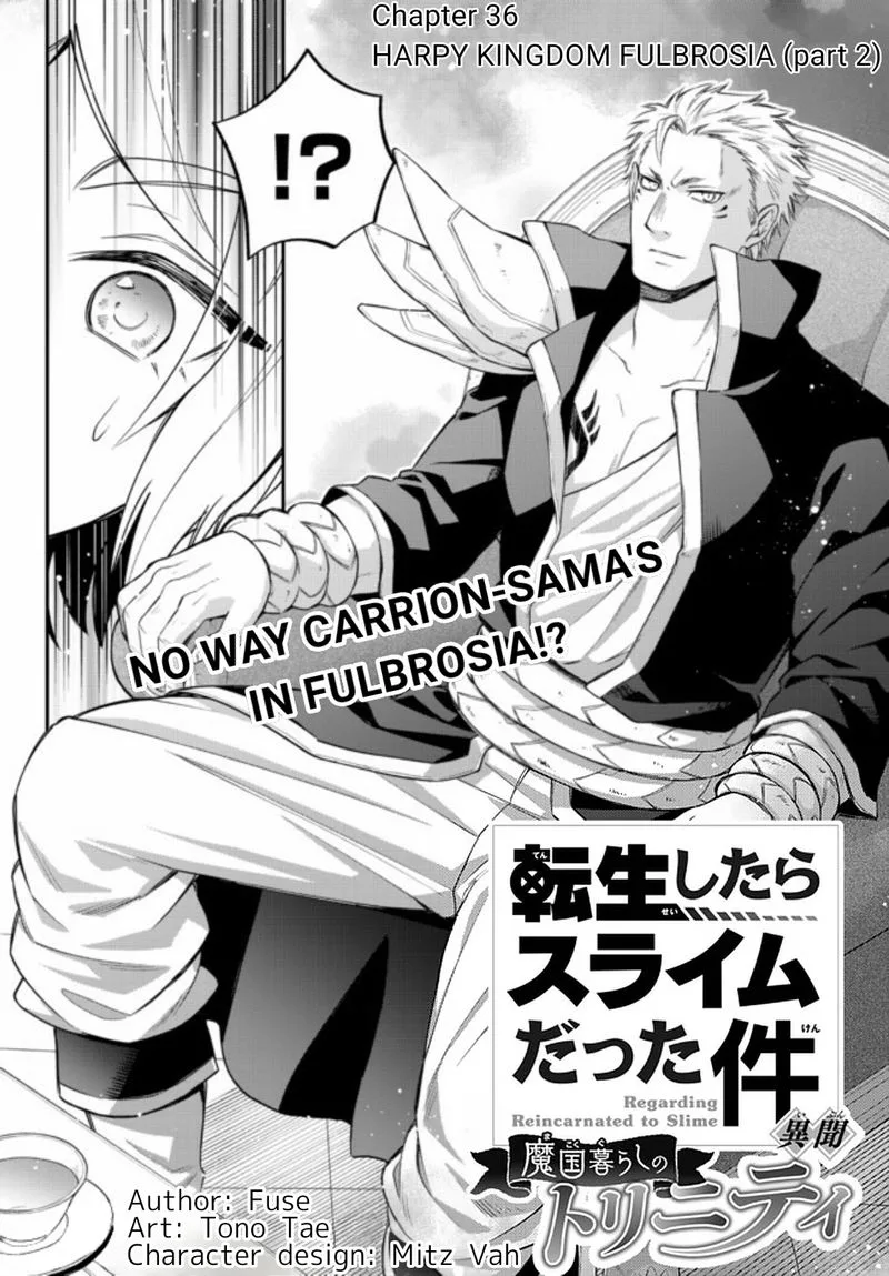 Tensei shitara Slime datta Ken Ibun: Makuni Kurashi no Trinity Chapter 36 page 1