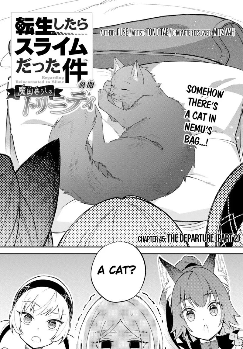 Tensei shitara Slime datta Ken Ibun: Makuni Kurashi no Trinity Chapter 45 page 1