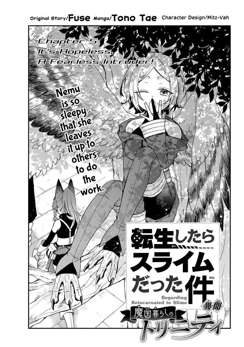 Tensei shitara Slime datta Ken Ibun: Makuni Kurashi no Trinity Chapter 5 page 1