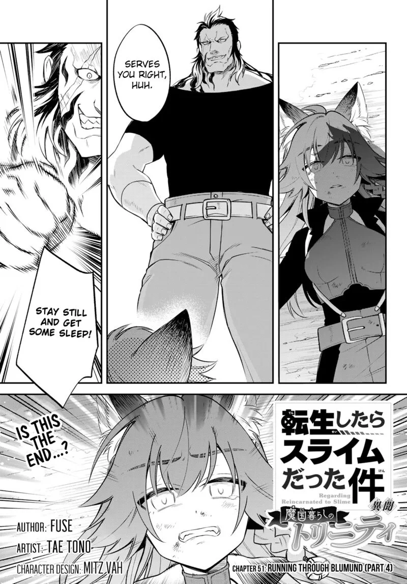Tensei shitara Slime datta Ken Ibun: Makuni Kurashi no Trinity Chapter 51 page 1