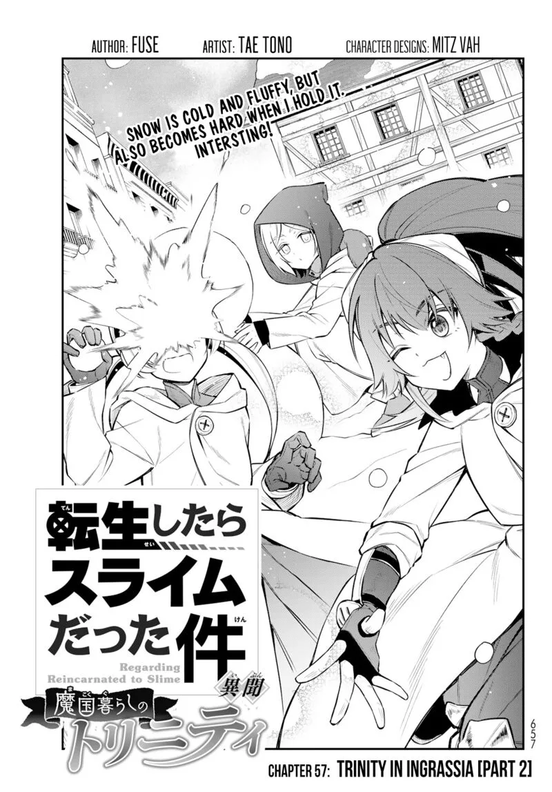 Tensei shitara Slime datta Ken Ibun: Makuni Kurashi no Trinity Chapter 57 page 1