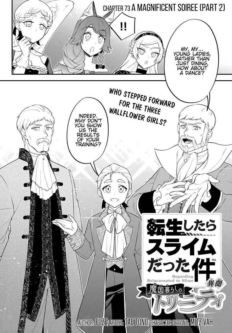 Tensei shitara Slime datta Ken Ibun: Makuni Kurashi no Trinity Chapter 73 page 1