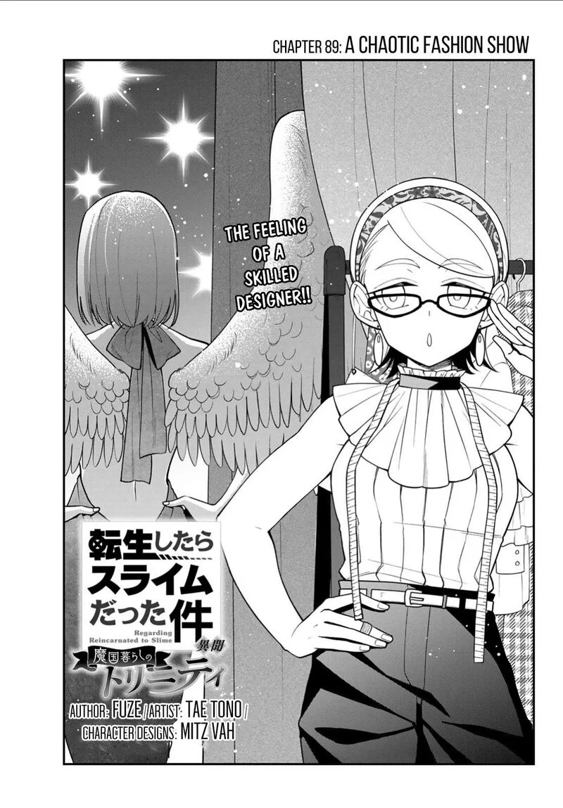 Tensei shitara Slime datta Ken Ibun: Makuni Kurashi no Trinity Chapter 89 page 1