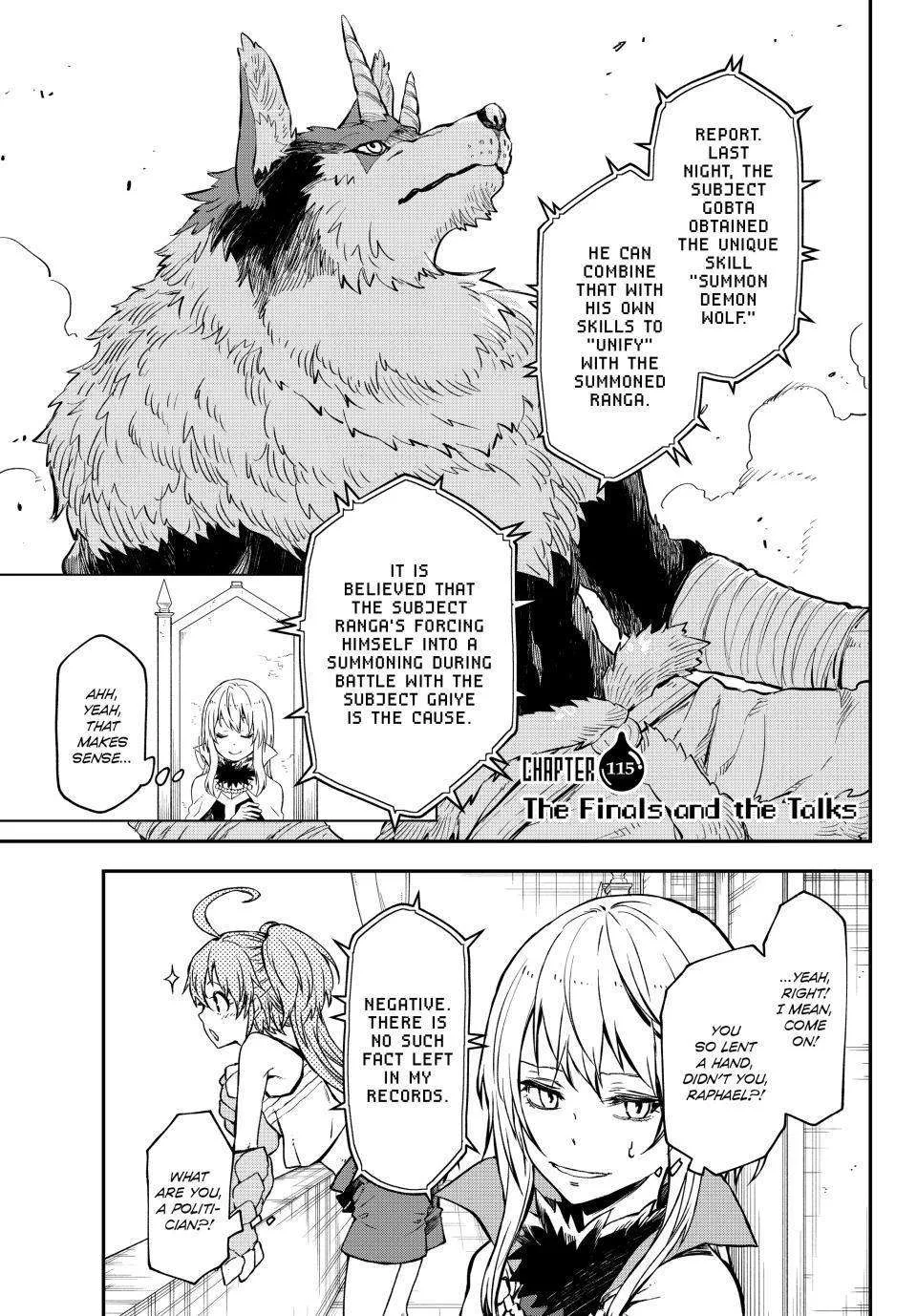 Tensei Shitara Slime Datta Ken Chapter 115 page 1
