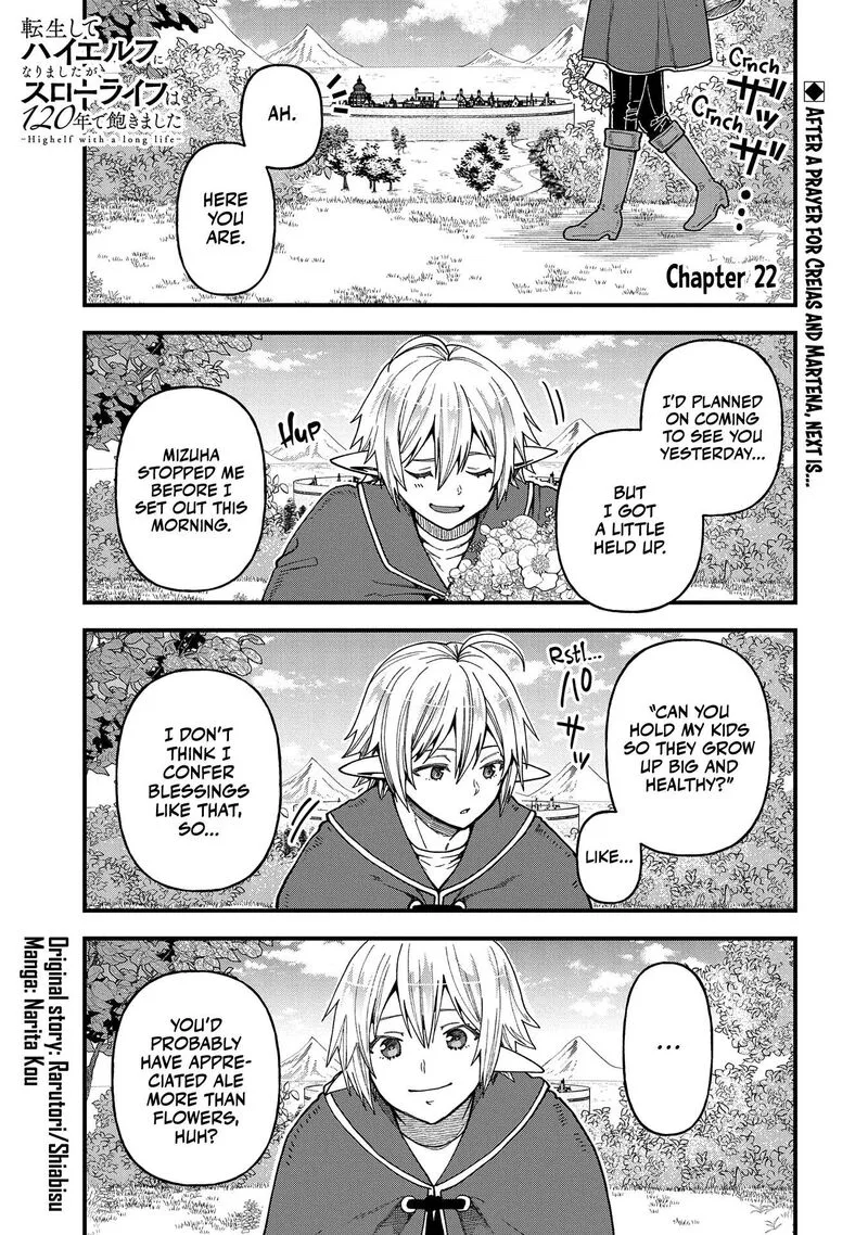 Tensei Shite High Elf ni Narimashitaga, Slow Life wa 120-nen de Akimashita Chapter 22 page 2
